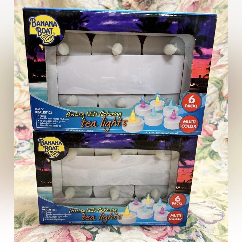 Banana Boat Floating LED Tea Lights